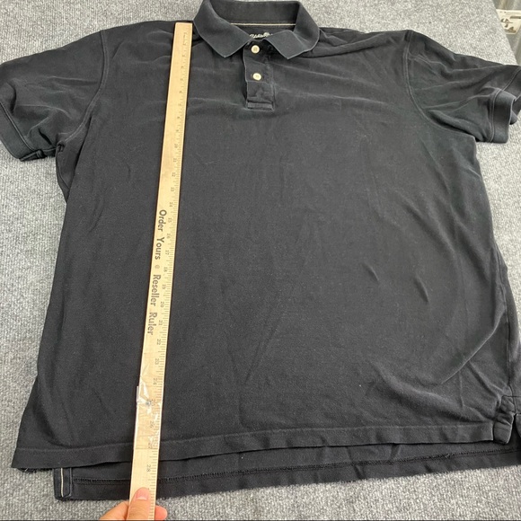 Eddie Bauer Black Polo size Xl Tall - Picture 2 of 6